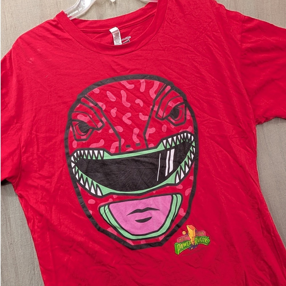Power Rangers Red Ranger Helmet Graphic Tee Red Zuni Sportswear XL ZS1001